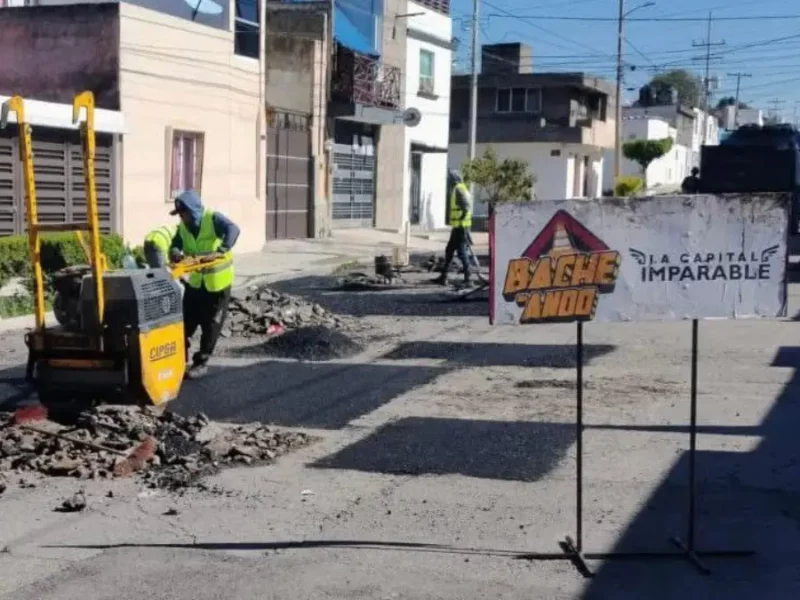 Campaña Capitalina Bacheando Puebla: avanza trabajos en 25 vialidades
