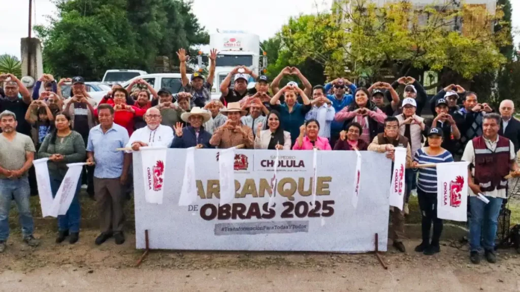 Con Tonantzin Fernández, avanza la transformación de la infraestructura en San Pedro Cholula