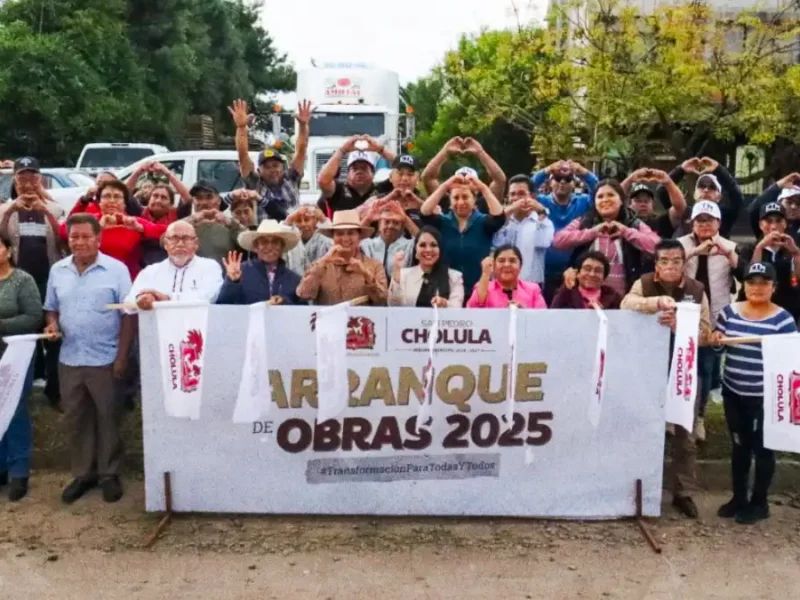 Con Tonantzin Fernández, avanza la transformación de la infraestructura en San Pedro Cholula