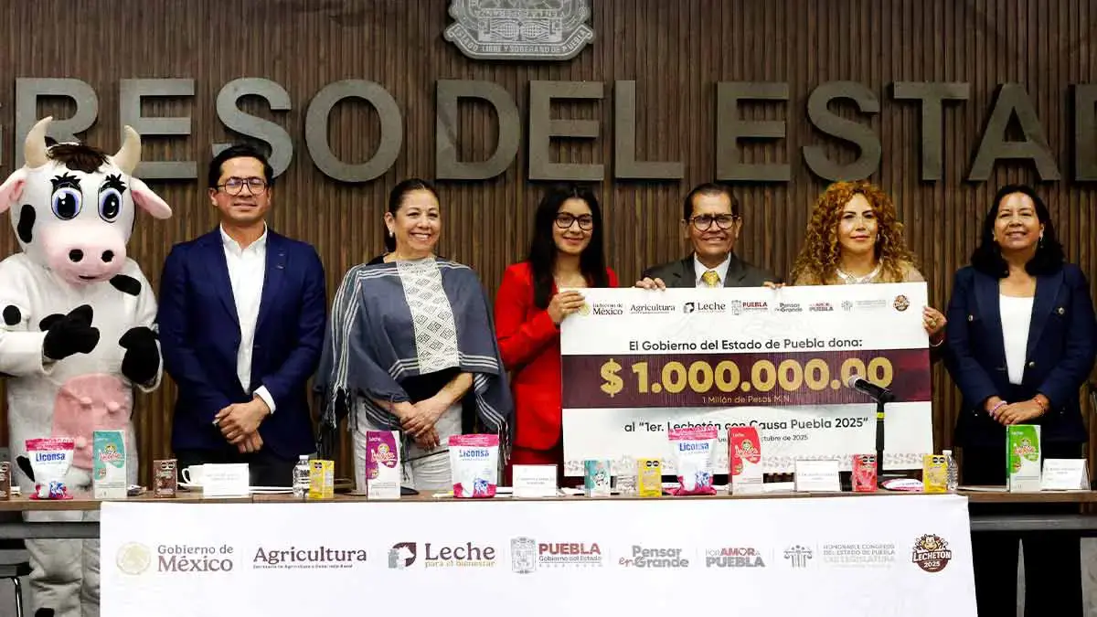Gobierno de Puebla invierte un millón de pesos para el “Lechetón con Causa 2025”