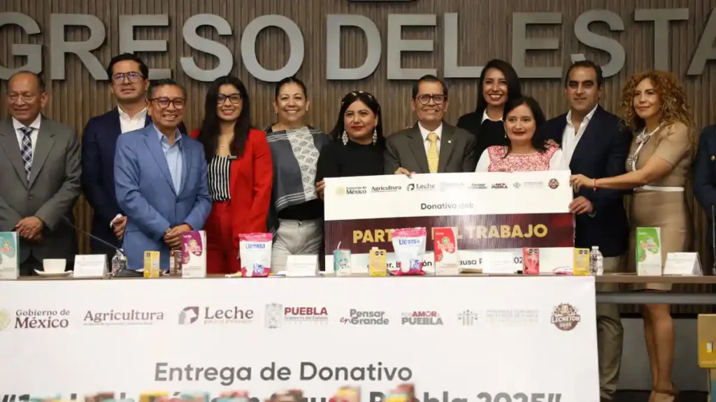 En Puebla nadie está solo, afirma Laura Artemisa en Lechetón con Causa 2025