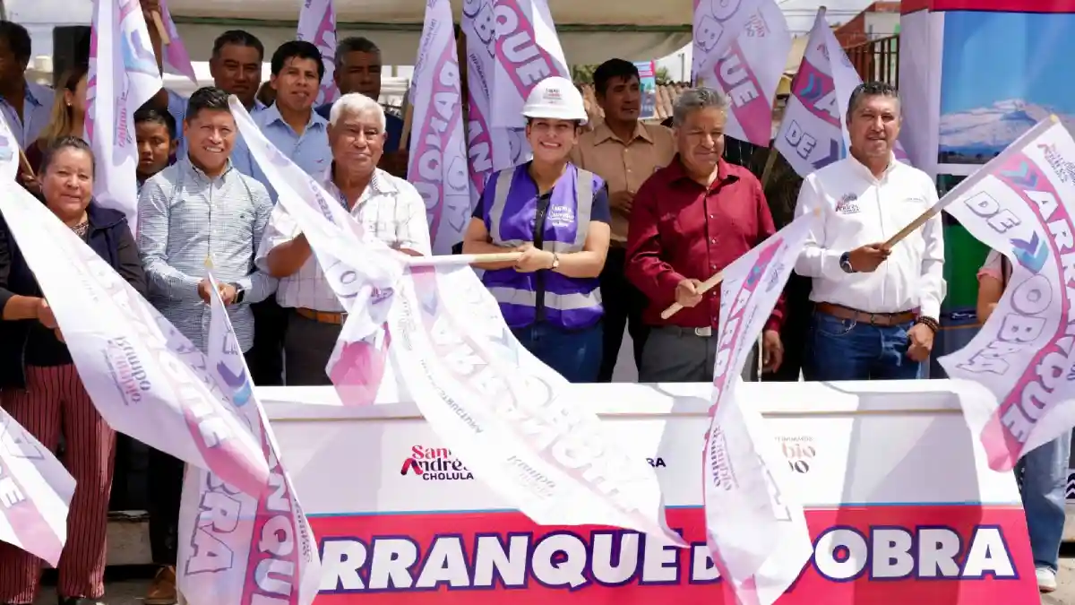 Continúa Lupita Cuautle con mejora de la infraestructura en San Andrés Cholula