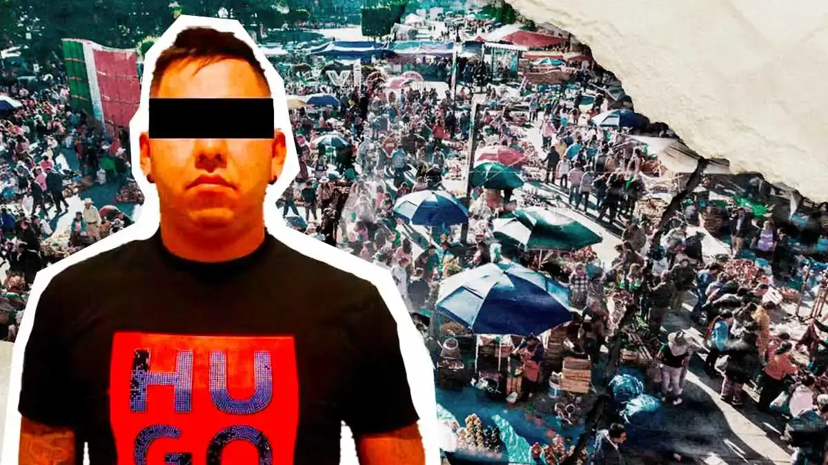 Jesús N., “El Pollo”, está relacionado con hechos delictivos en tianguis y mercados de Puebla