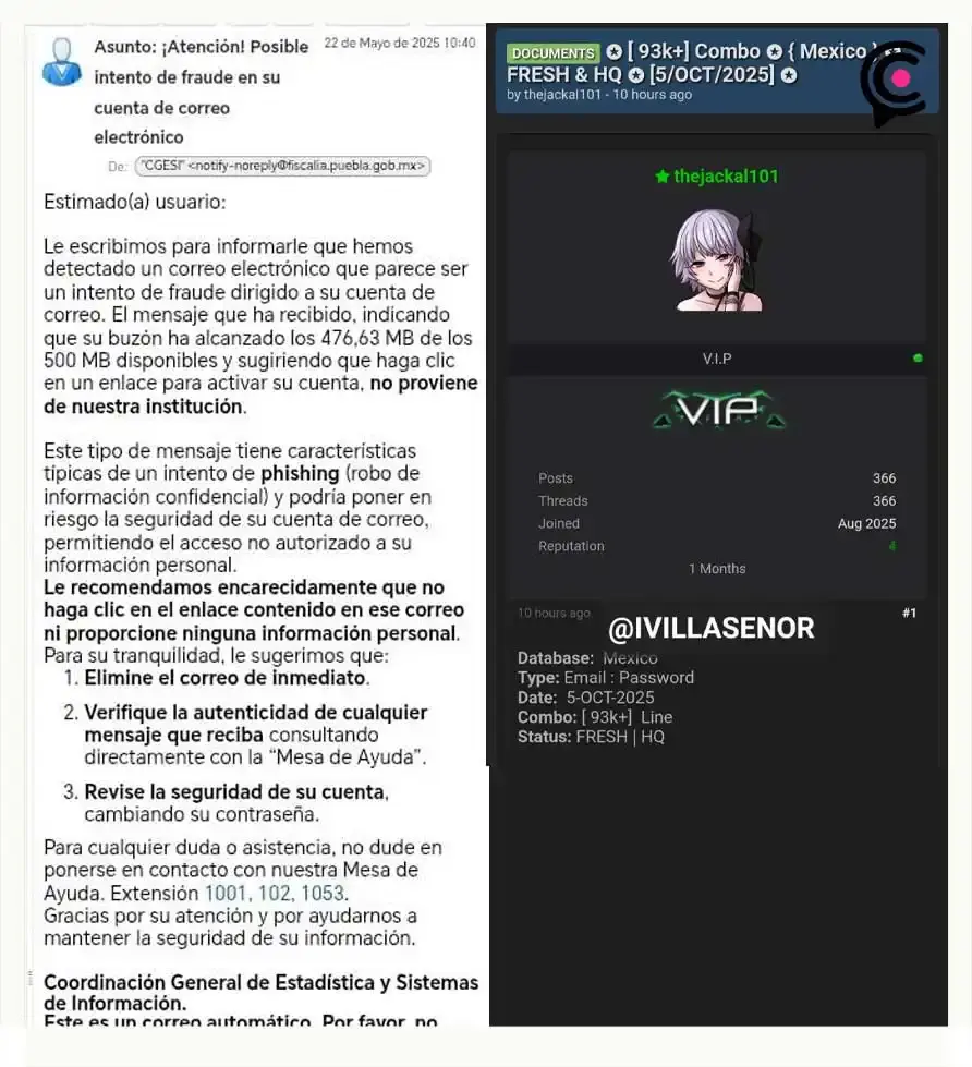 Hackers filtran contraseñas de 93 mil correos de México; incluyen cuentas de Fiscalía de Puebla