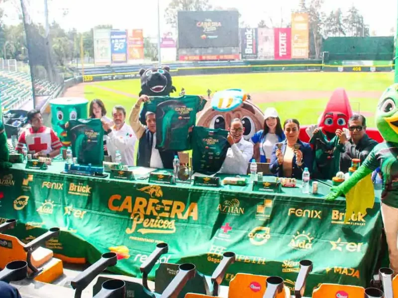 Presentan medalla y playera de la segunda carrera Pericos; rendirá homenaje al centenario de la LMB