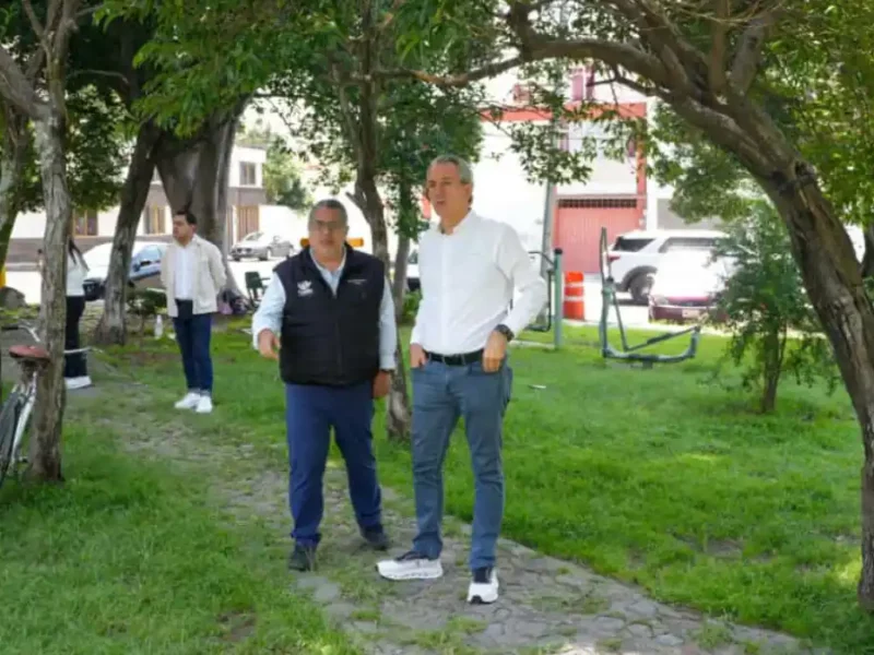 Inspecciona Pepe Chedraui labores de chapeo y rehabilitación en el parque Las Palmas