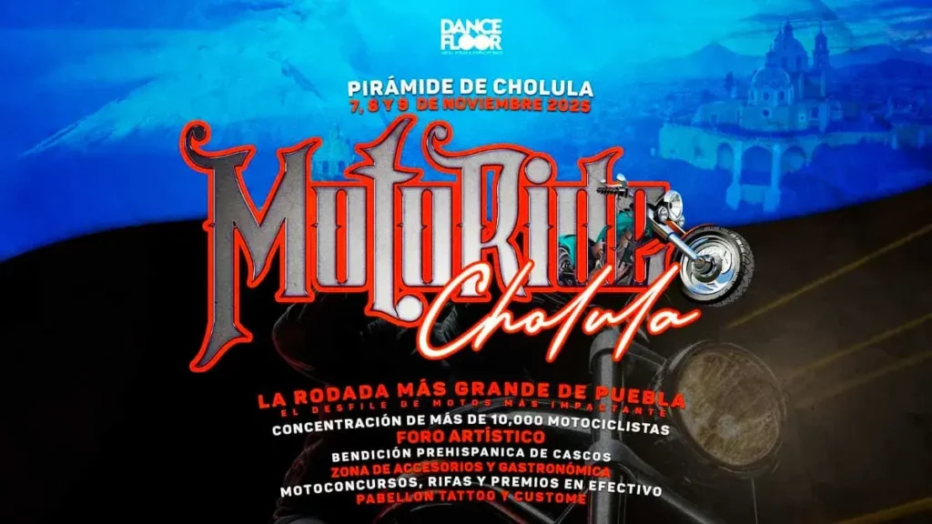 MotoRide 2025 encenderá motores en Cholula con rodadas, música y gastronomía