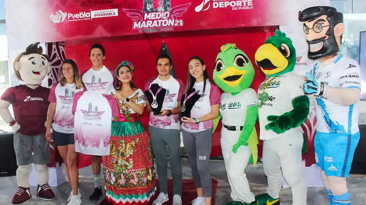 Recorrido del Medio Maratón Puebla 2025 mostrará el nuevo rostro de la ciudad