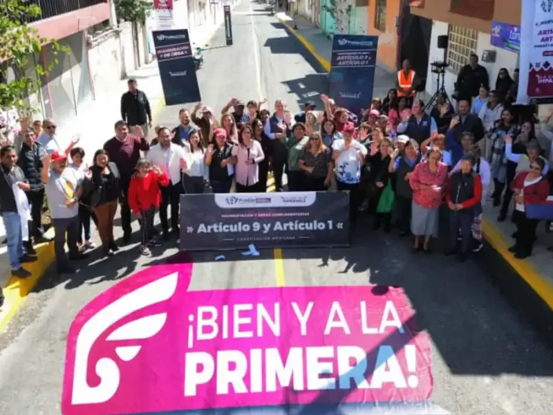 Fortalece Pepe Chedraui infraestructura vial en la colonia Constitución Mexicana