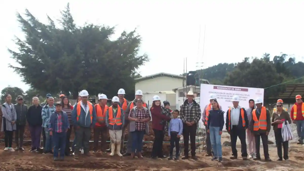 ¡Por fin! Pobladores de Metepec Segunda Sección tendrán un salón de usos múltiples