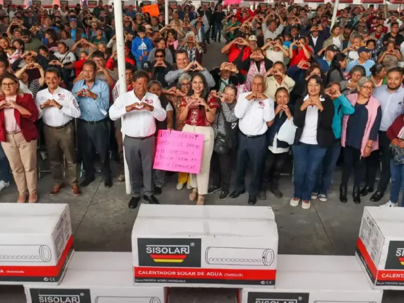 2 mil familias cholultecas beneficiadas con el programa de calentadores solares gratuitos