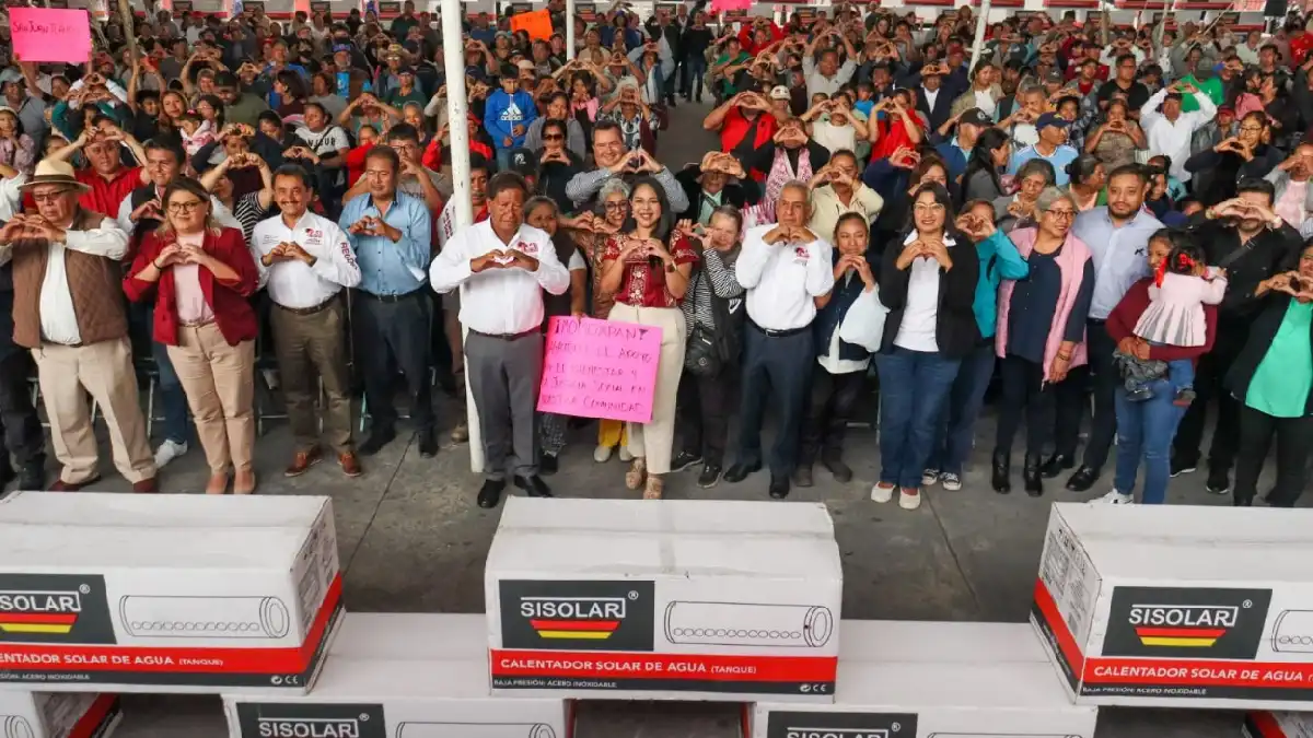 2 mil familias cholultecas beneficiadas con el programa de calentadores solares gratuitos