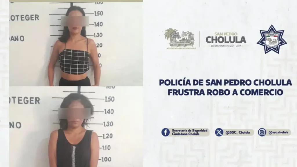 Policía de San Pedro Cholula frustra robo a comercio