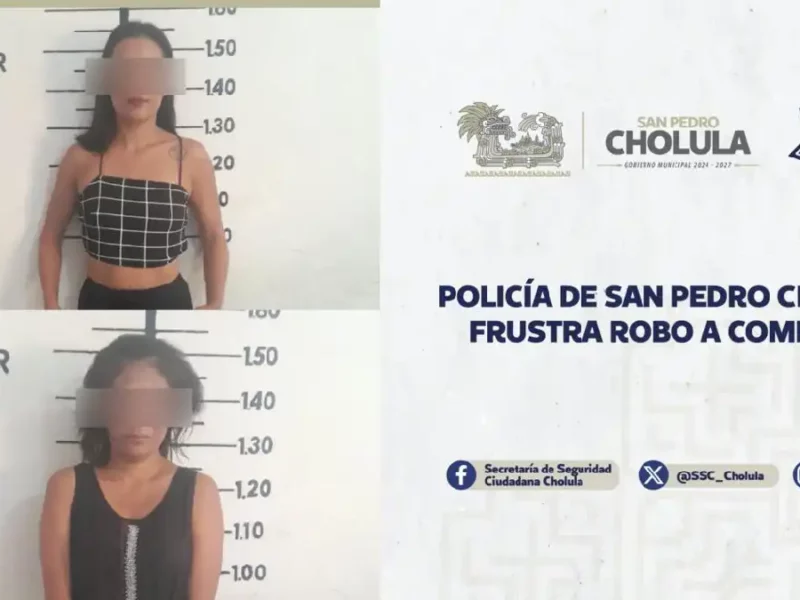 Policía de San Pedro Cholula frustra robo a comercio
