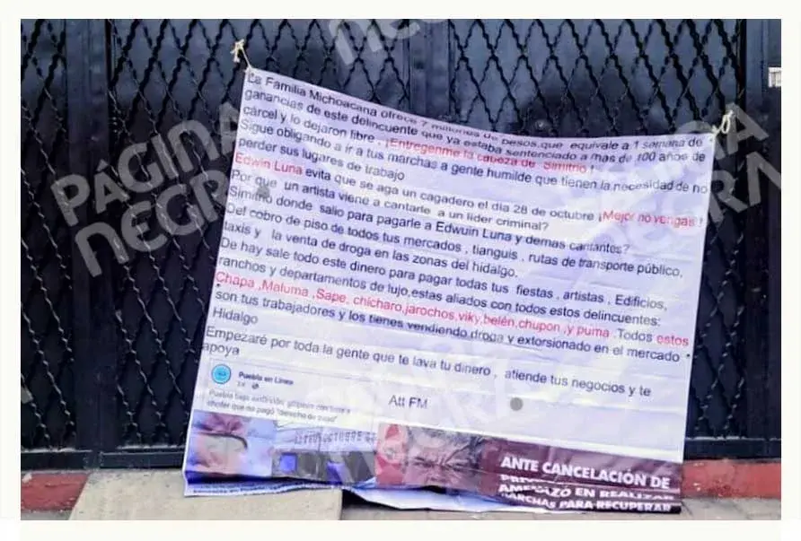 Familia Michoacana ofrece siete millones por la cabeza de “Simitrio”, líder de la 28 de Octubre
