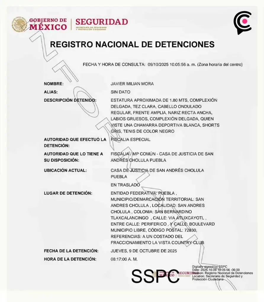 Detienen al dueño del Mamitas Club y 40 Grados cerca de La Vista, Puebla