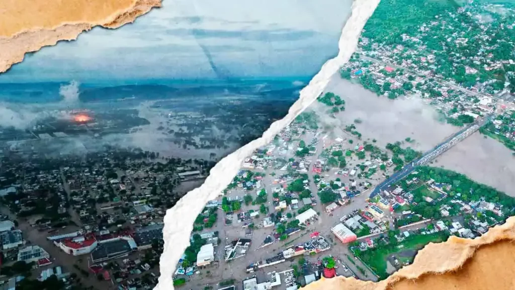 Río Cazones de Puebla se desborda y deja severas inundaciones en Poza Rica, Veracruz