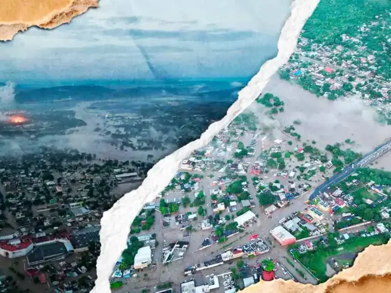 Río Cazones de Puebla se desborda y deja severas inundaciones en Poza Rica, Veracruz