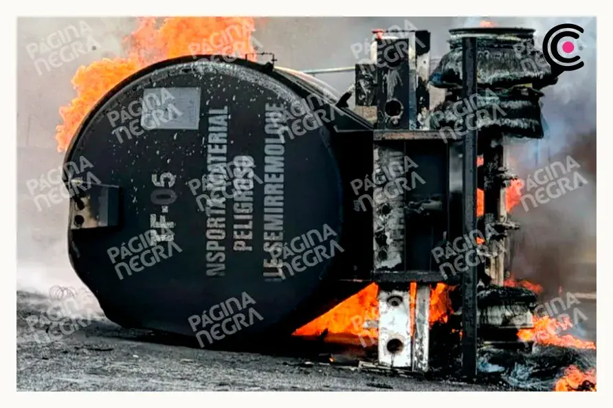 Pipa sin frenos choca y se incendia en la autopista México-Puebla; conductor resulta gravemente herido