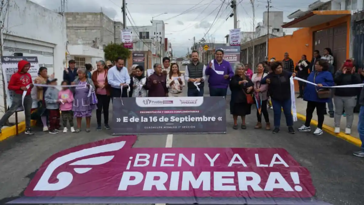 Entrega Gobierno de la ciudad infraestructura vial en la colonia Guadalupe Hidalgo Segunda Sección