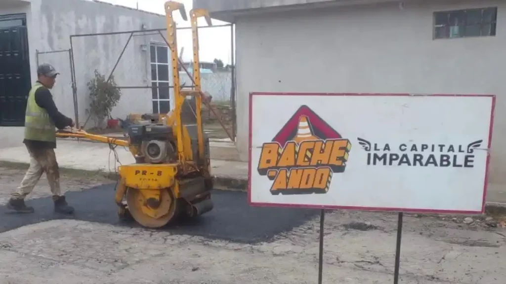 Campaña Capitalina Bacheando Puebla: estrategia de mantenimiento vial