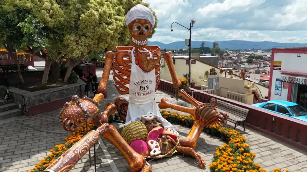 “La Catrina El Panadero”: un homenaje al oficio más sabroso en el Valle de Catrinas en Atlixco