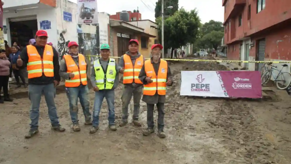 Arranca Pepe Chedraui trabajos de pavimentación en la colonia San José Los Cerritos