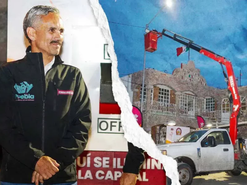Ayuntamiento de Puebla reporta 30% de avance en la modernización del alumbrado público