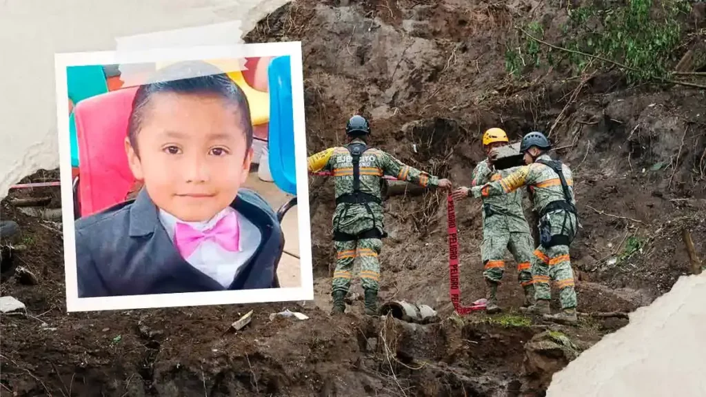 Liam Tadeo, de 6 años, cumple una semana desaparecido tras las lluvias en Huauchinango, Puebla