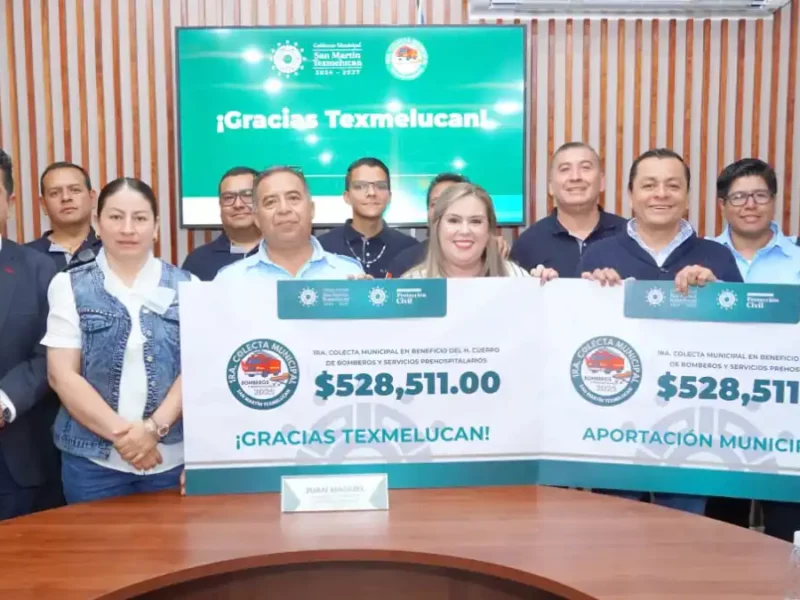 Recauda más de un millón de pesos la primera colecta municipal a favor de Bomberos y Servicios Prehospitalarios