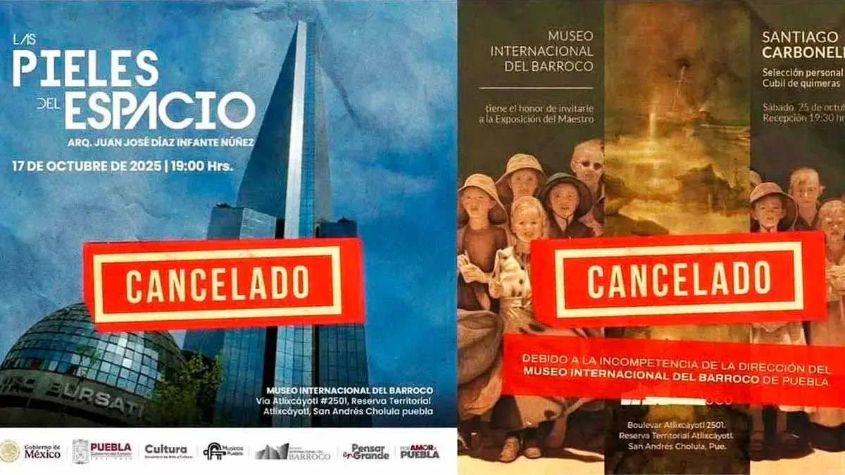 Cancelan exposición de Santiago Carbonell en Museo Barroco por falta de recursos económicos