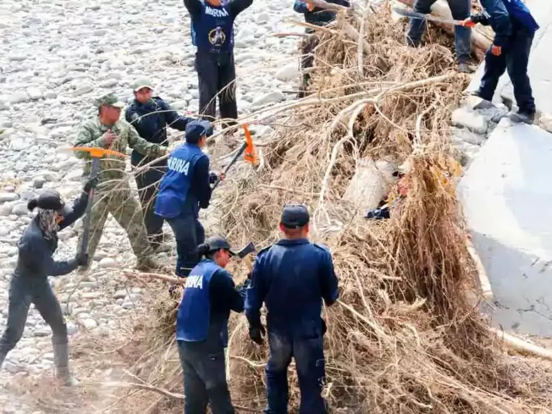 Marina realiza búsqueda acuática en presa de Tenango, Puebla pot desaparecidos tras tormenta “Jerry”
