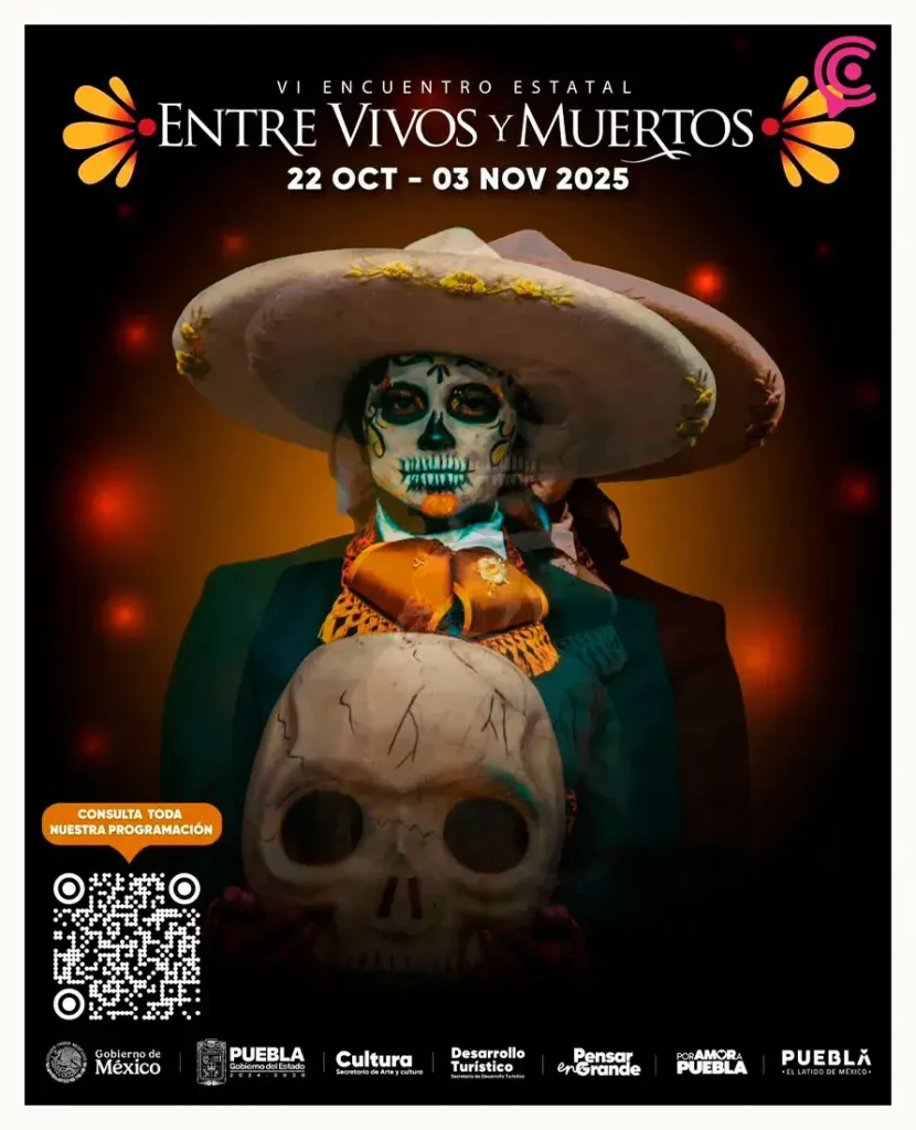 Encuentro Entre Vivos y Muertos 2025 ofrecerá más de 70 actividades artístico-culturales gratis en Puebla