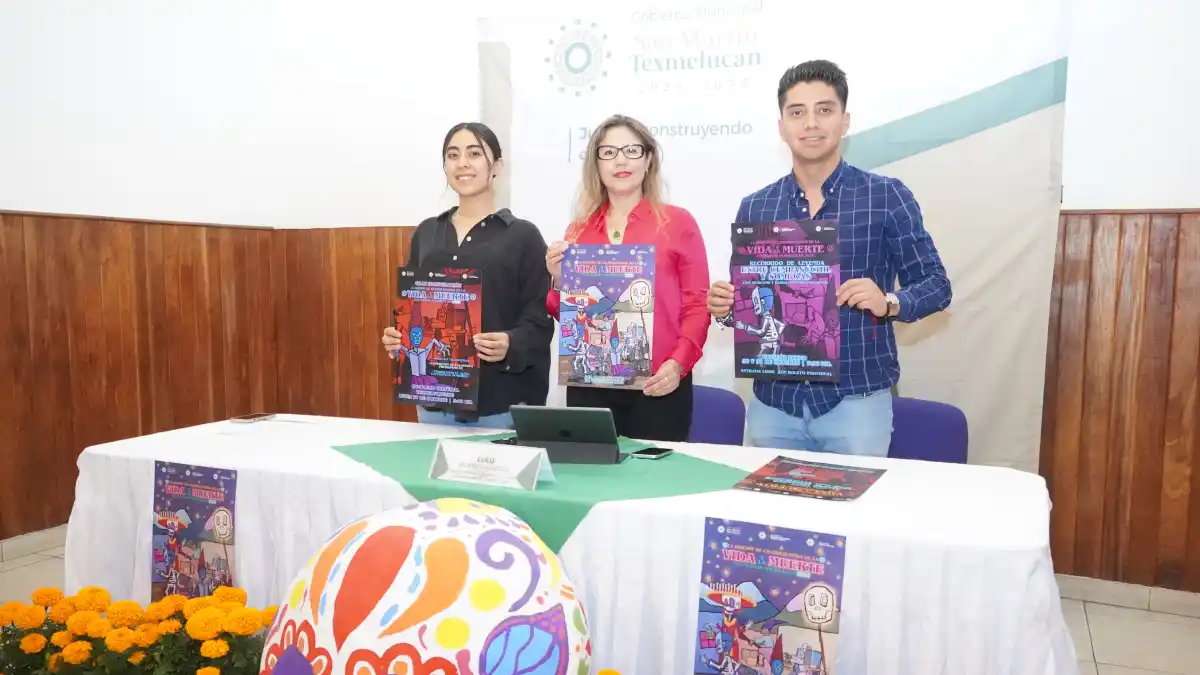 Gobierno de Texmelucan presenta la 13 edición de las Celebraciones de la Vida y la Muerte