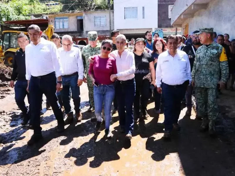 Suman 17 días de trabajos tras la contingencia de lluvias en la Sierra Norte de Puebla
