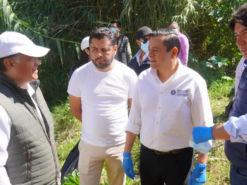Realizó Sosapatex jornada de limpieza y reforestación en la ribera del río Atoyac