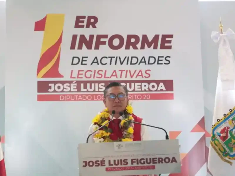 Diputado José Luis Figueroa presentó Primer Informe de Actividades Legislativas
