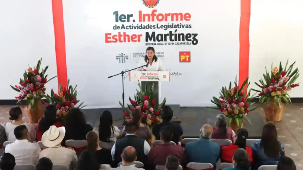 La política vale cuando se traduce en acompañamiento y resultados: Esther Martínez en su Primer Informe Legislativo