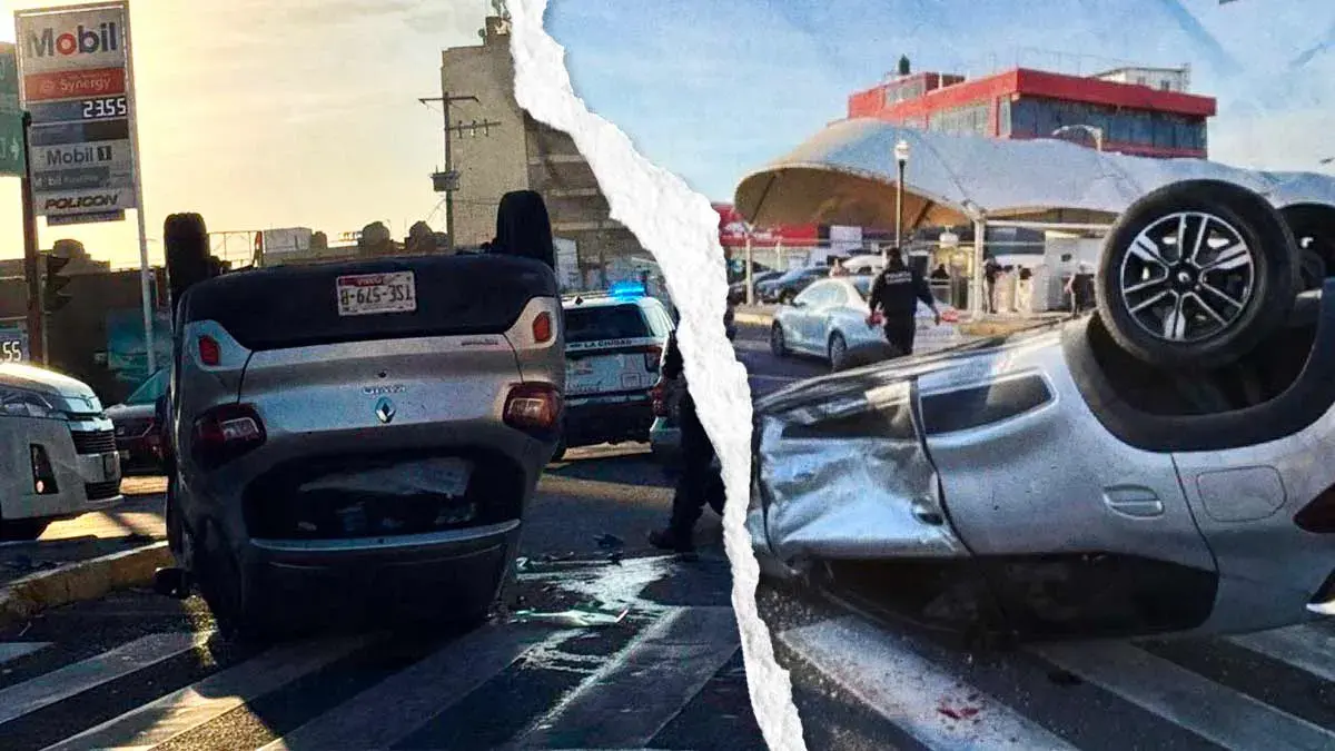 Conductor ignora alto y deja dos heridos y caos vial en Avenida Reforma, Puebla