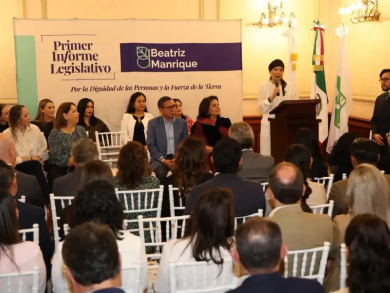 Presentó Beatriz Manrique su Primer Informe Legislativo