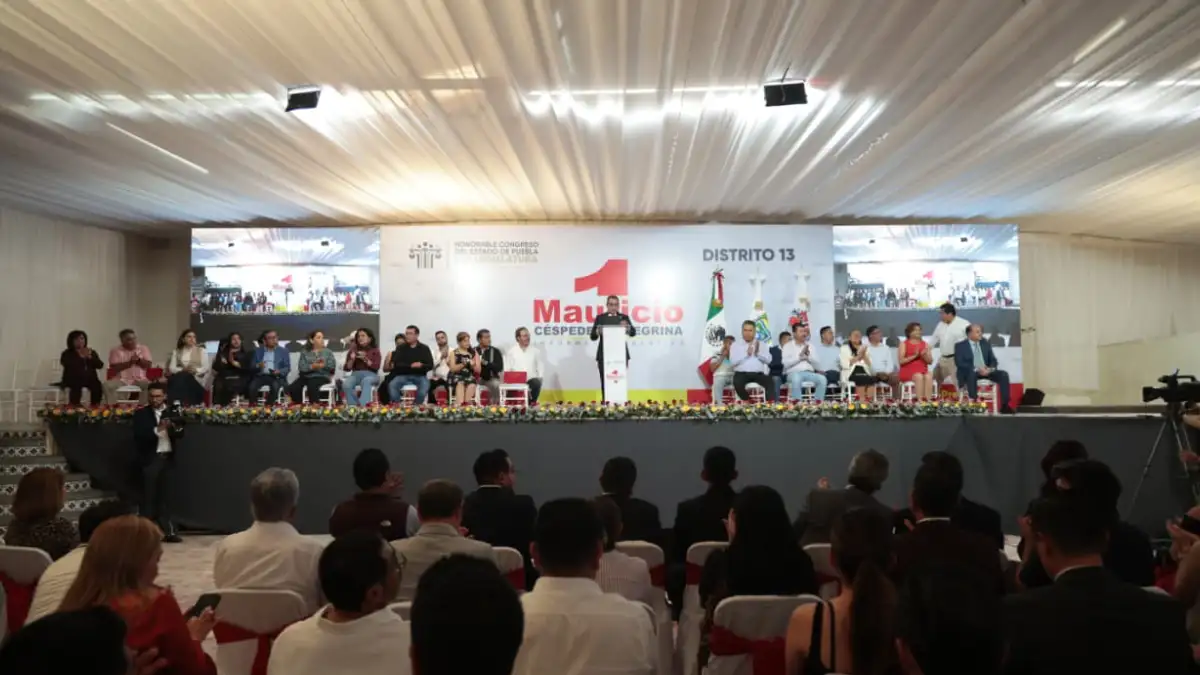En su Primer Informe, diputado Mauricio Céspedes destaca el compromiso de trabajar por una Puebla más justa, segura e igualitaria