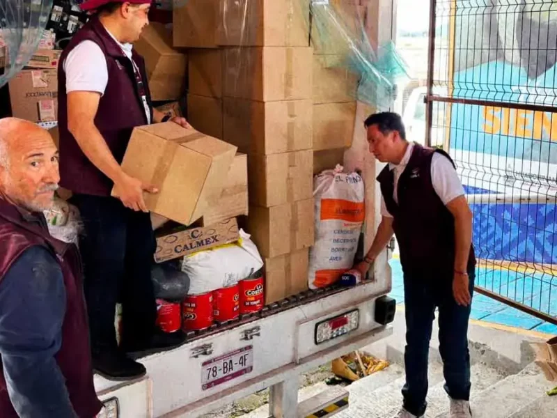 Tras la tragedia por las lluvias, siete estados enviaron apoyos a Sierra Norte de Puebla 