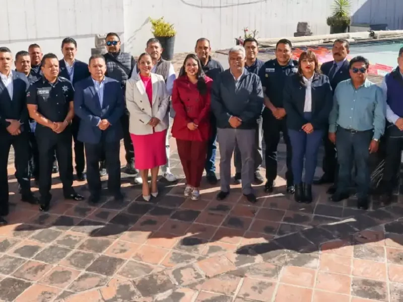 Por un San Pedro Cholula más seguro, Tonantzin Fernández encabeza Mesa de Seguridad Intermunicipal
