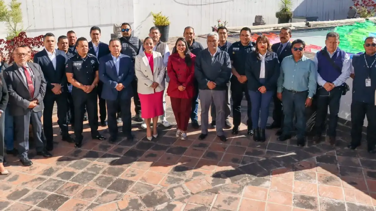 Por un San Pedro Cholula más seguro, Tonantzin Fernández encabeza Mesa de Seguridad Intermunicipal
