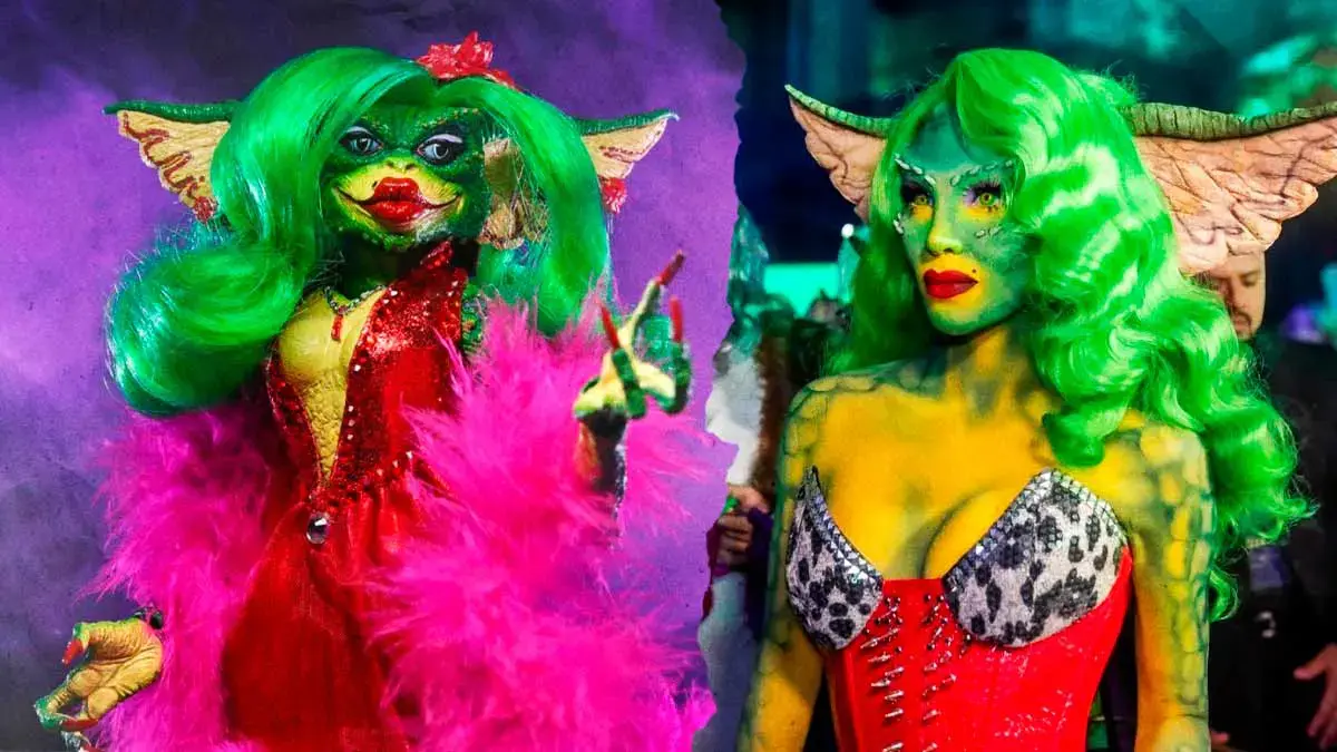 Belinda impacta con su disfraz inspirado en los Gremlins durante su “Beliween”