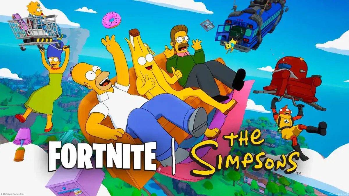 ‘Los Simpson’ llegan a Fortnite con mapa de Springfield, skins y desafíos
