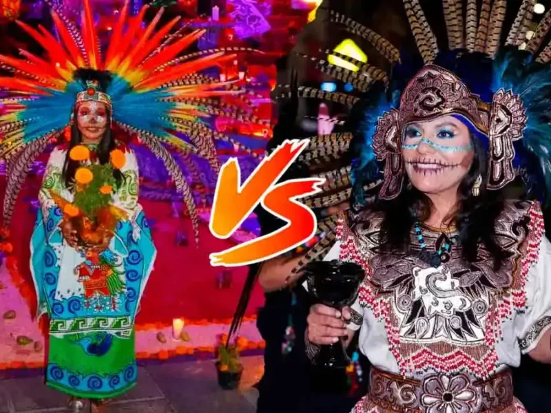 Tonantzin Fernández vs Lupita Cuautle ¿Quién lució el mejor traje prehispánico en Cholula?