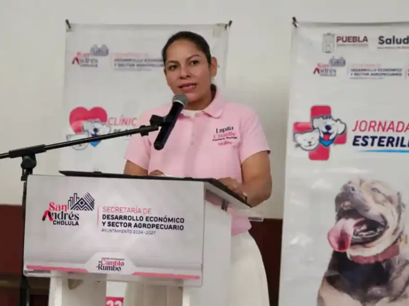 Lupita Cuautle encabeza la Jornada Masiva de Esterilización en San Bernardino Tlaxcalancingo