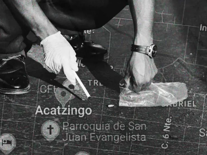 Balacera en Acatzingo deja un muerto; autoridades recolectaron cientos de indicios balísticos