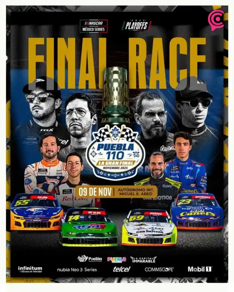Puebla se prepara para el gran cierre de la Nascar México Series 2025